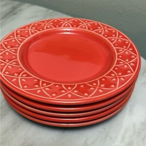 Manhattan comfort coral salad plates set of 5 
7.87 inches
